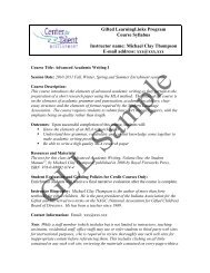 Advanced Academic Writing I