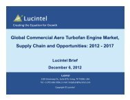 Global Commercial Aero Turbofan Engine Market, Supply ... - Lucintel