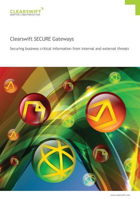 Clearswift SECURE Gateways brochure