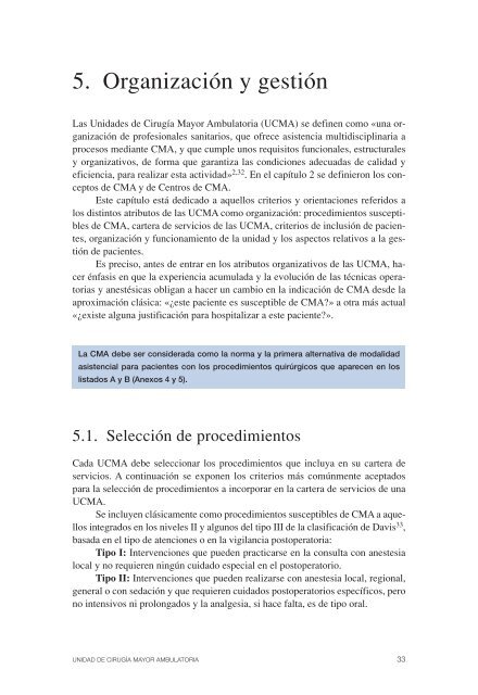 Unidad de Cirugía Mayor Ambulatoria - AEC_____Asociación ...