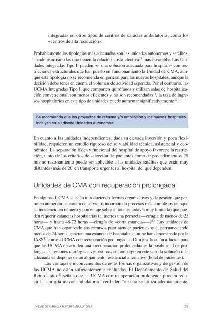 Unidad de Cirugía Mayor Ambulatoria - AEC_____Asociación ...