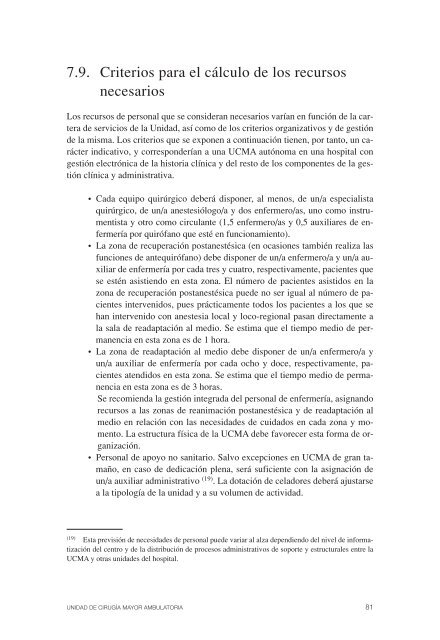 Unidad de Cirugía Mayor Ambulatoria - AEC_____Asociación ...