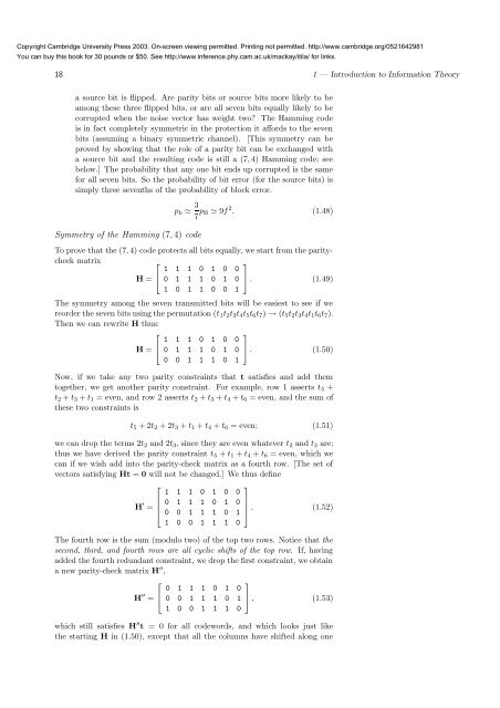 Information Theory, Inference, and Learning ... - Inference Group