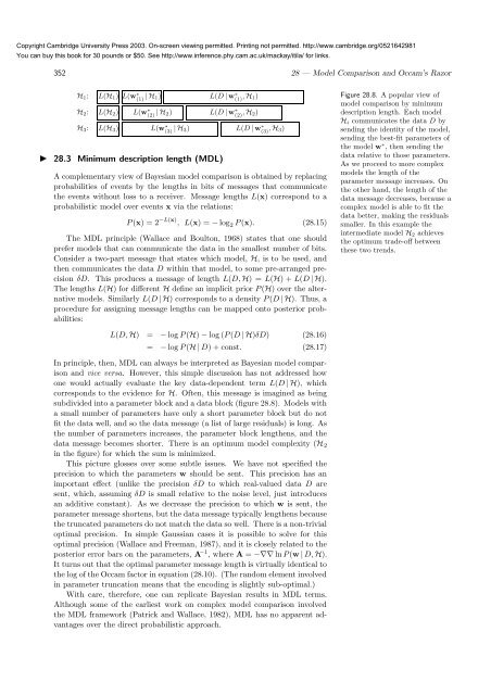 Information Theory, Inference, and Learning ... - Inference Group