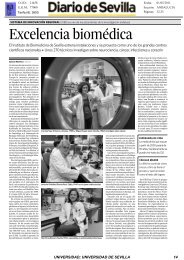 30/04/2011 Noticia publicada en Diario de Sevilla - OTRI