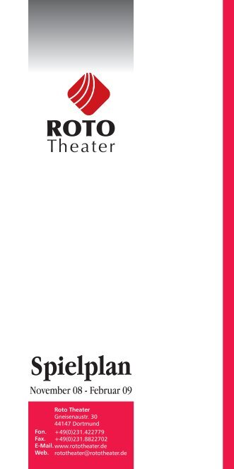 Spielplan - Roto Theater