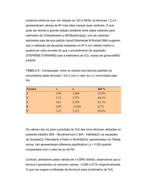 estimativa do percentual de gordura em homens - Sanny