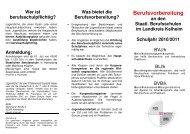 Das Angebot gibt es als pdf - Berufsschule, BOS und FOS Kelheim