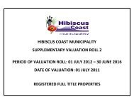 HCMSupp2_FT_01.11.12 - Hibiscus Coast Municipality