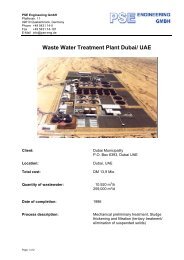 Waste Water Treatment Plant Dubai/ UAE - PSE Engineering GmbH