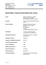 Waste Water Treatment Plant Wadi Arab/ Jordan - PSE Engineering ...
