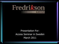 Richard Weiner, Fredrikson & Byron P.A. - SACC USA