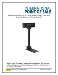 Installation Instruction for LD 1000 Pole Display - Corner Store Point ...
