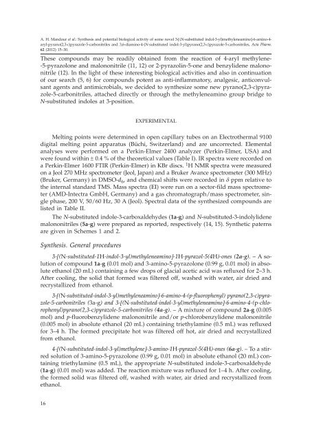 Synthesis and potential biological activity of some novel 3-[(N ...