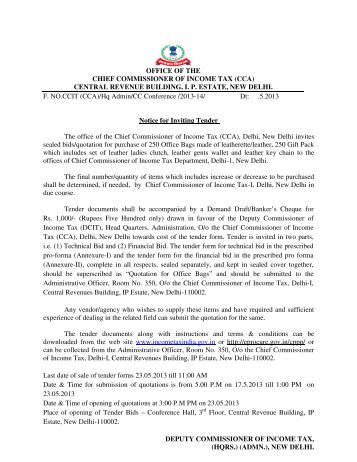 OFFICE OF THE CHIEF COMMISSIONER OF INCOME TAX (CCA ...