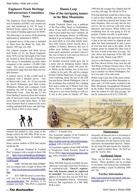 Vol 31 No 3 - Confederation of Bushwalking Clubs