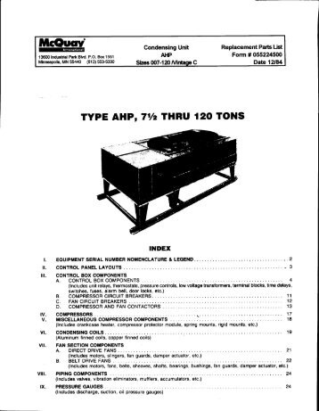 RPL: AHP 007-120 Vintage C, Condensing Unit