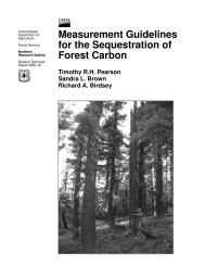 Measurement Guidelines for the Sequestration of Forest Carbon ...