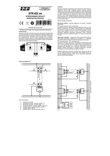 STR-422 24V instrukcja - F&F