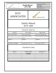 Quality Manual rev 1 - eco associates