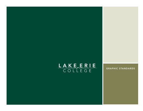 Graphic StandardS - Lake Erie College