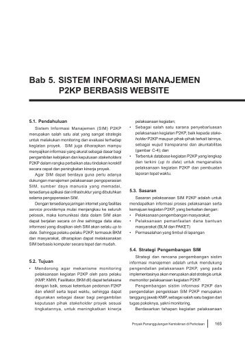 Pedoman Teknis Bab V - P2KP