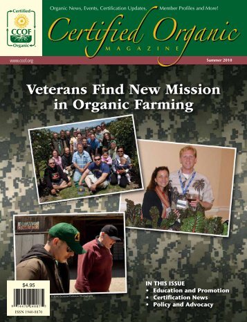 Veterans Find New Mission in Organic Farming - CCOF