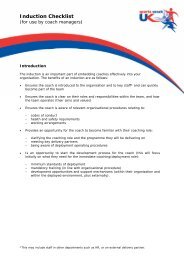 Induction Checklist (for use by Coach Managers) (pdf) - Kent Sport