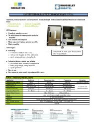 Preparative Scale Kromaton  Brochure - Rousselet Robatel