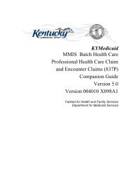 New KY MMIS 837P Companion Guide - Kymmis.com