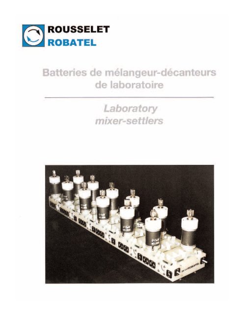 Mixer-settler brochure - Rousselet Robatel