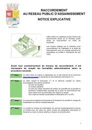 Notice explicative de raccordement au réseau public d'assainissement