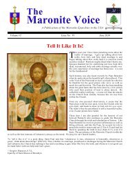 Maronite Voice - Eparchy of Saint Maron of Brooklyn