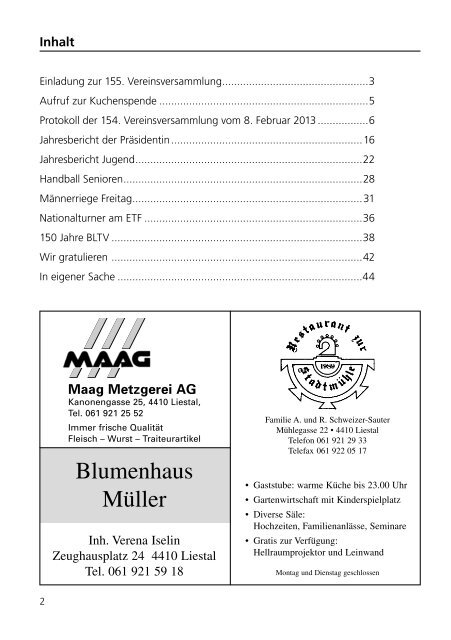 Ausgabe 1 - TV Liestal