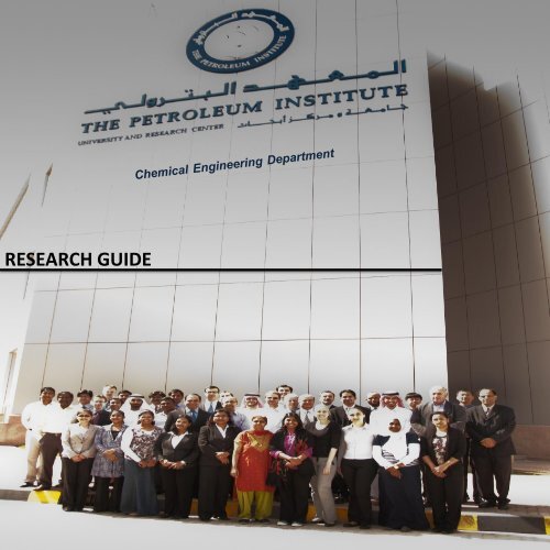 Research Projects The Petroleum Institute
