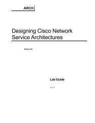 Designing Cisco Network Service Architectures - Free Books