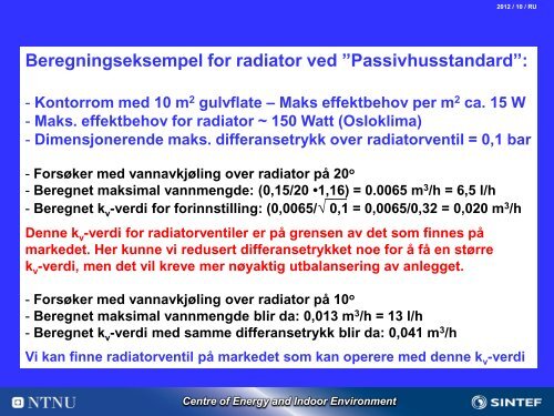 Lavenergibygg med lavtemperaturvarme - Norsk Fjernvarme