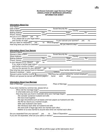 Please fill out all three pages of this information sheet! - User Home ...