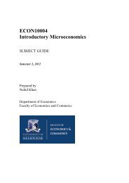 ECON10004 Introductory Microeconomics - Department of Economics