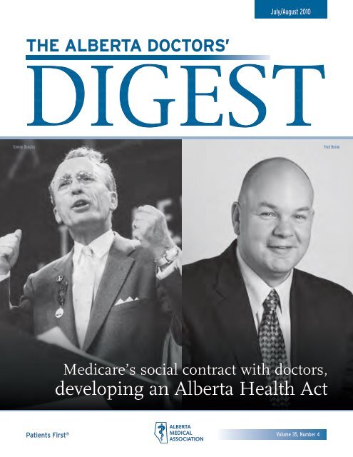 Digest (July/August, 2010, p. 25) - Alberta Medical Association