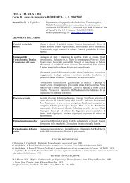 FISICA TECNICA 1 (BI) - Termoenergetica e condizionamento ...