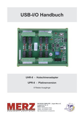 USB-I/O Handbuch - Decision-Computer Merz