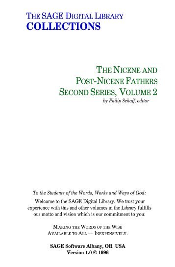 Nicene & Post-Nicene Fathers,s.2,v.02 - Bad Request