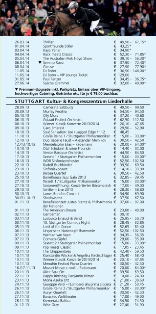 VERANSTALTUNGSKALENDER