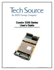Condor 3000 Series - Tech Source