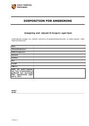 DISPOSITION FOR ANSÃGNING - HÃ¸je-Taastrup Kommune