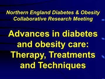 Advances in diabetes and obesity care: Therapy, Treatments and ...