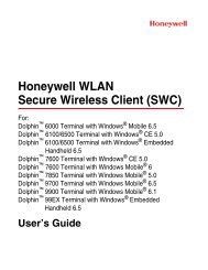 Honeywell WLAN Secure Wireless Client (SWC)