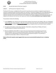Dispensing Practitioner Inspection - Nevada State Board of Pharmacy