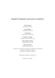 English PropBank Annotation Guidelines - Verbs Index